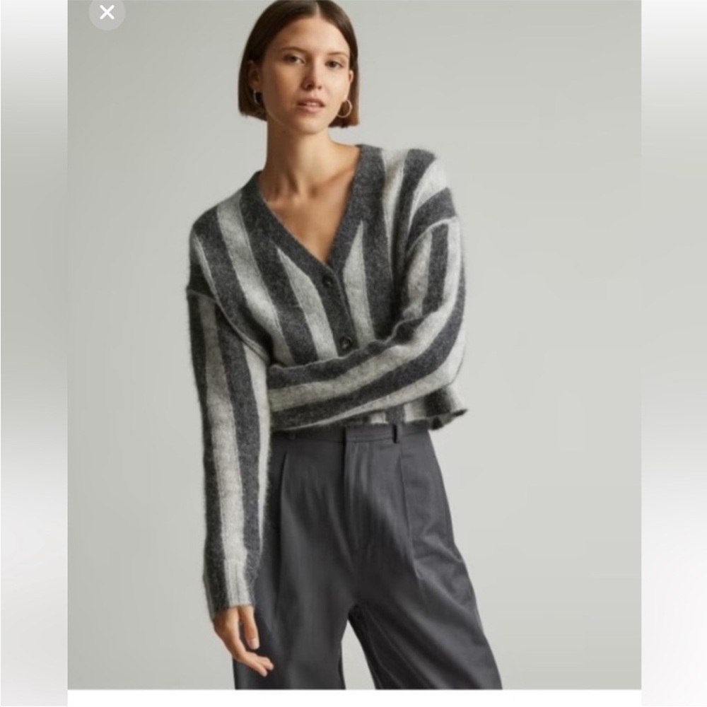 Everlane Striped Cardigan